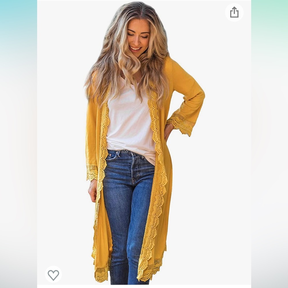 Lace Trim Cardigan